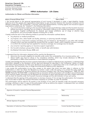 American General Forms Fill Online Printable Fillable Blank 