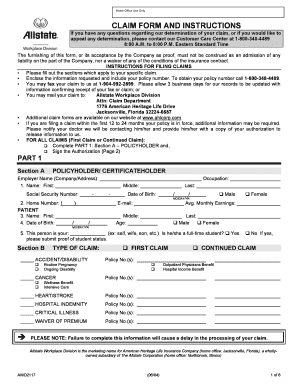 American Heritage Cancer Insurance Claim Form Fill Online Printable 