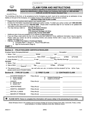 American Heritage Cancer Insurance Claim Form Fill Online Printable