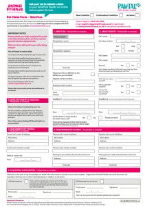 Animal Friends Pet Insurance Claim Form Download PDF