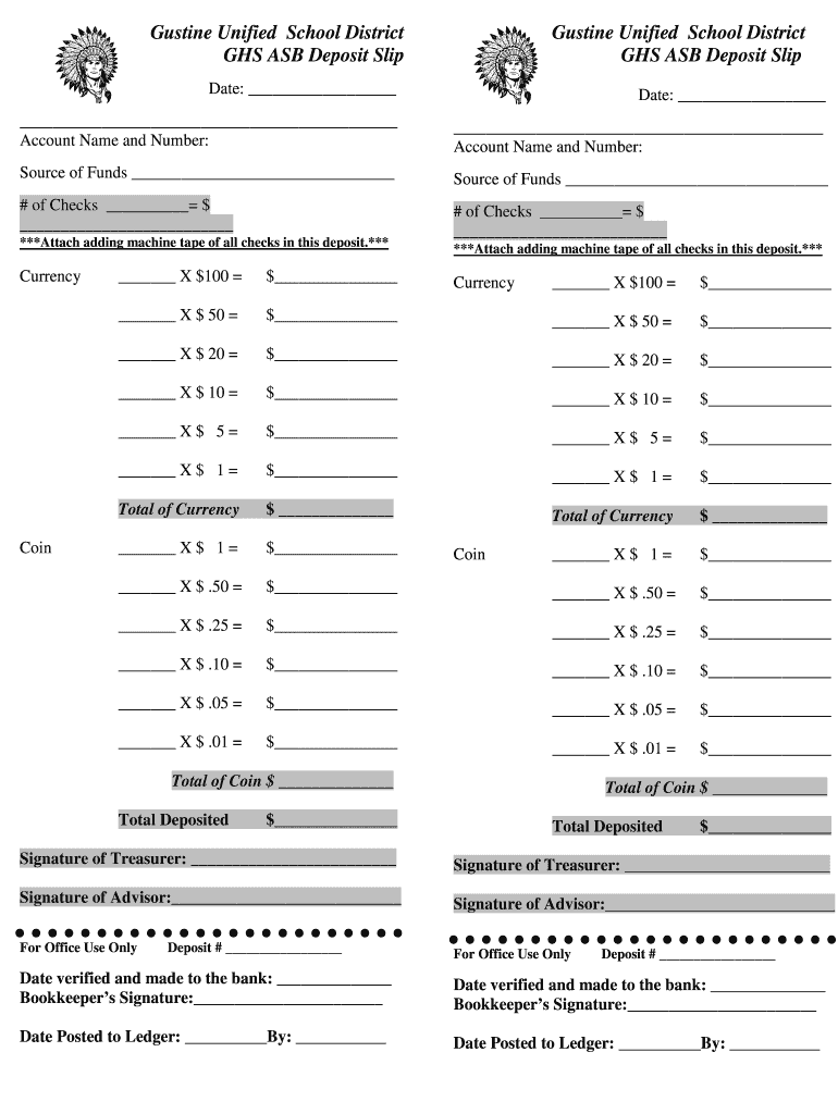 Asb Deposit Slip Form Fill Out And Sign Printable PDF Template SignNow