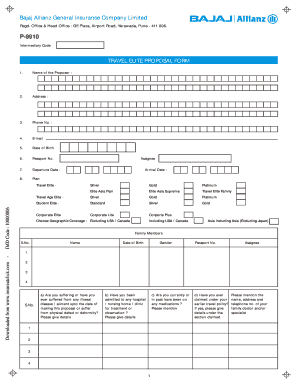 Bajaj Insurance Form Download INSURANCE DAY