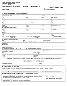 Blank Hospital Discharge Papers Form 1