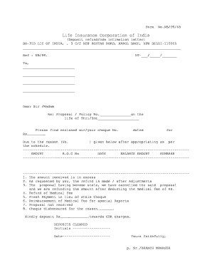 Boc Full Form In Lic Fill Online Printable Fillable Blank PdfFiller