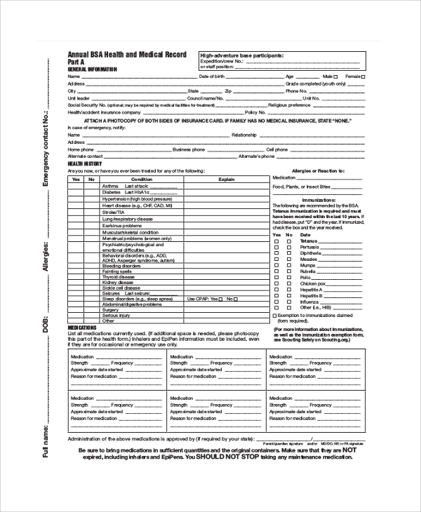 Bsa Insurance Claim Form Bsa Claims Service Claims Administration 