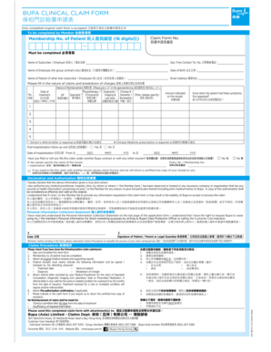 Bupa Claim Form Fill And Sign Printable Template Online