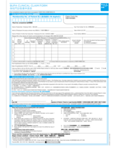 BUPA CLAIM FORM PDF