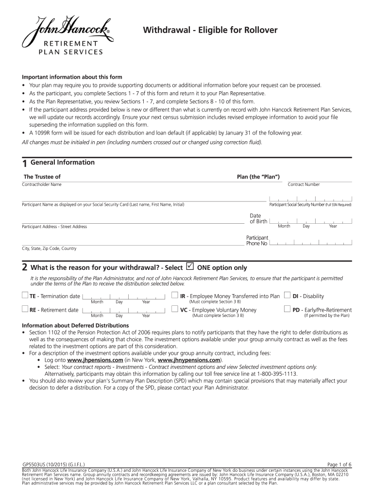 Call John Hancock At 1 888 695 4472 Fill Out And Sign Printable PDF 