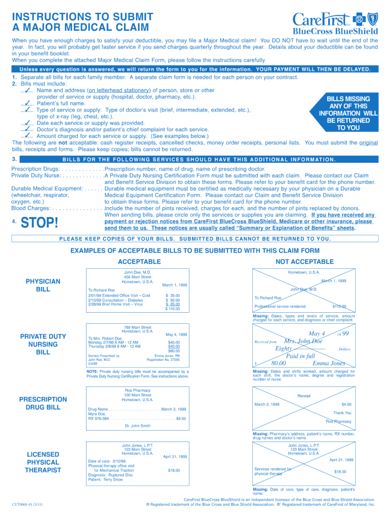 Carefirst Bcbs Reimbursement Form