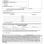 CHANGE Of NAME PACKET San Diego Superior Court CA Form Fill Out And