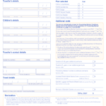 CHI Travel Insurance Application Form Edit Fill Sign Online Handypdf