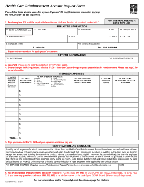 Cigna Reimbursement Form Fill And Sign Printable Template Online