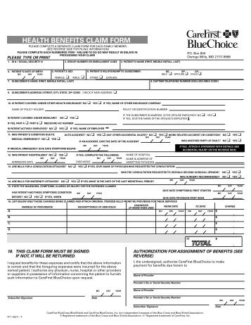 Claim Form Health Shield Claim Form