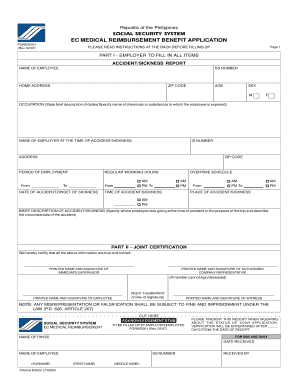 Claim Type Sss Or Ec Fill And Sign Printable Template Online