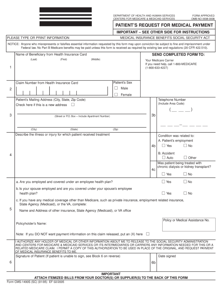 Cms 1490s Fill Out Sign Online DocHub