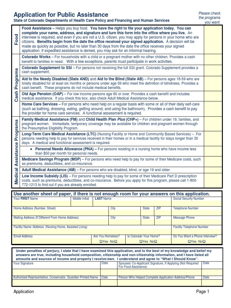 Colorado Medicaid Application Complete 2015 16 ID 5c117d9dba89d