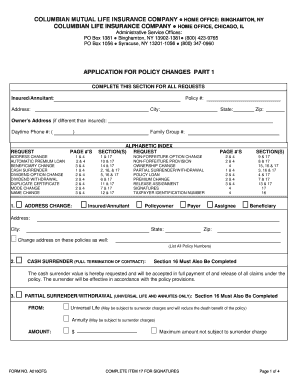 Columbian Life Insurance Claim Form Fill Online Printable Fillable 