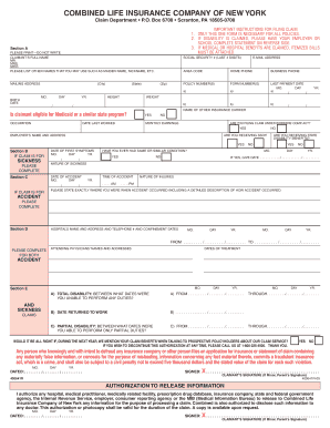 Combined Life Insurance Company Of New York Combined Life Insurance 