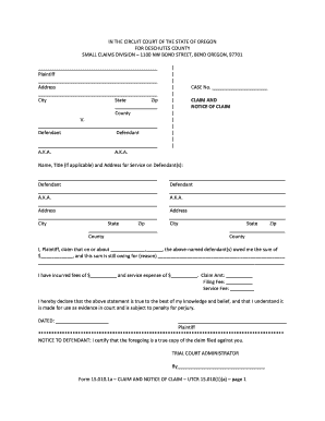Deschutes County Circuit Court Forms Fill And Sign Printable Template