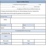 Download Equine Liability Release Form Sample Forms