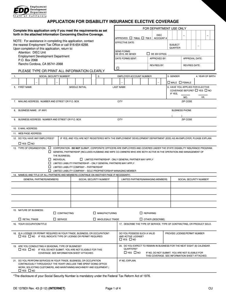 Edd Disability Extension Form Pdf Fill Out Sign Online DocHub