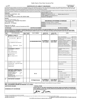 Fillable Online Add Certificate Online Sadler Sports Insurance Fax