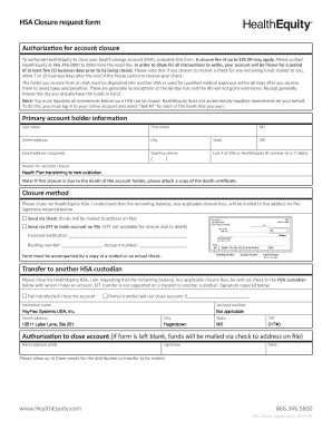 Fillable Online Altius HSA Closure Request Form W Instructions 