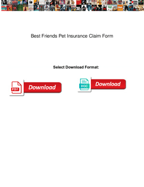 Fillable Online Best Friends Pet Insurance Claim Form Best Friends Pet