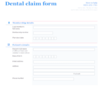 Fillable Online Dental Claim Form AXA PPP Healthcare Fax Email Print