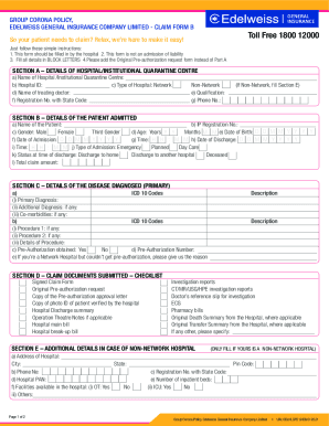 Fillable Online Edelweiss Car Insurance Claim Process Form 