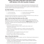 Fillable Online Filing A First Time Long Term Care LTC Claim With