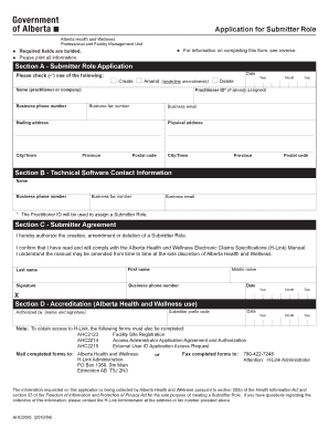 Fillable Online Forms You Need For The Alberta Health Care Insurance 