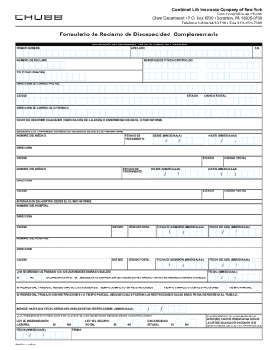 Fillable Online Get The Free Combined Life Insurance Of New York Form 