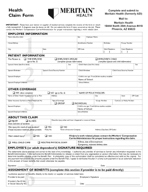 Fillable Online Husd Meritain Health Claim Form Husd Fax Email Print 