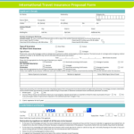 Fillable Online International Travel Insurance Proposal Form Tawuniya