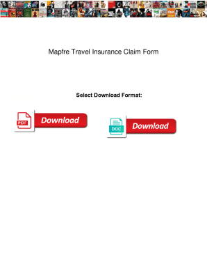 Fillable Online Mapfre Travel Insurance Claim Form Mapfre Travel