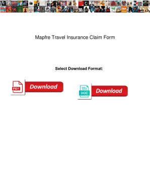 Fillable Online Mapfre Travel Insurance Claim Form Mapfre Travel 