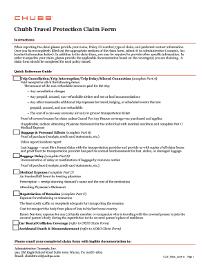 Fillable Online PDF Claim Forms Generali Travel Insurance Fax Email 