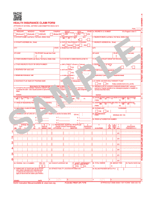 Fillable Online Please Print Or Type Approved Omb 0938 1197 Form 1500 