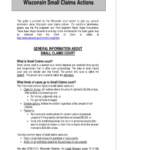 Fillable Online SC 6000 Basic Guide To Wisconsin Small Claims