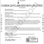 Florida Enhanced Life Estate Deed Quit Claim Ladybird Deed Forms