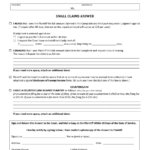 Form 100 00126 Download Fillable Pdf Or Fill Online Small Claims Answer