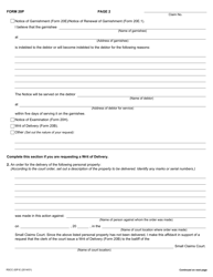 Form 20P Download Fillable PDF Or Fill Online Affidavit For Enforcement 