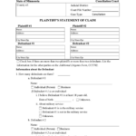 Form CCT102 Download Fillable PDF Or Fill Online Plaintiff 39 s Statement