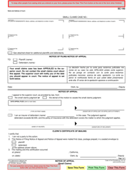 Form SC 140 Download Fillable PDF Or Fill Online Notice Of Appeal 