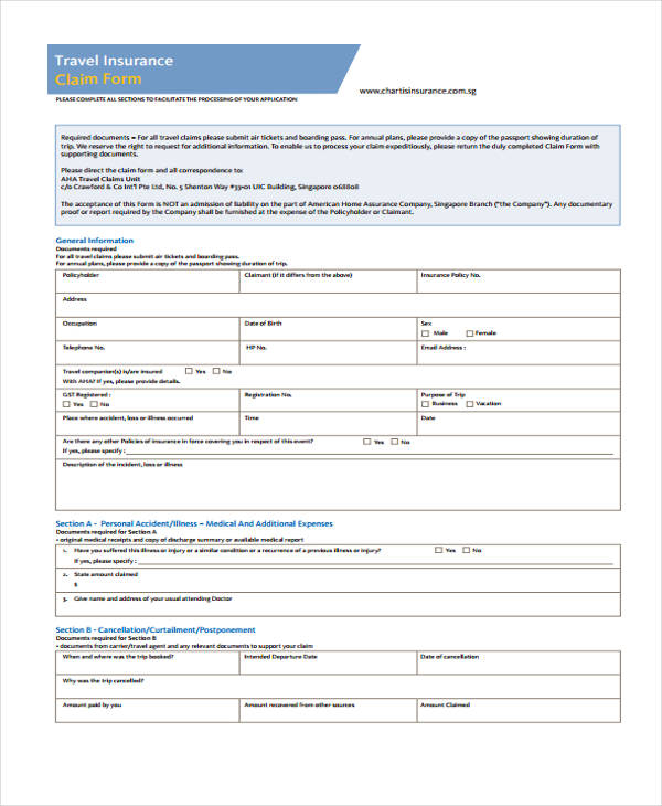 FREE 31 Travel Forms In PDF Excel MS Word