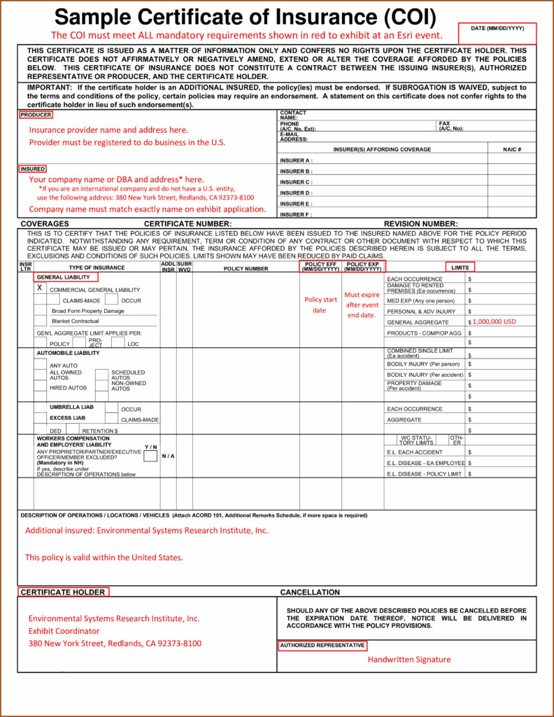 Free Acord Form 25 Fillable Form Resume Examples a6Yn8ewJ2B