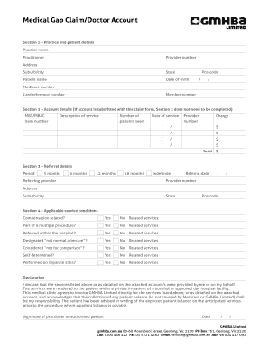 Gmhba Claim Form Fill Online Printable Fillable Blank PdfFiller