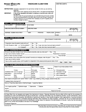 Great West Life Claim Form Fill And Sign Printable Template Online