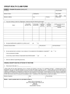 GROUP HEALTH CLAIM FORM Manion Wilkins Group health claim form